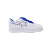 A Bathing Ape Bape Sta Patent Leather White Blue 1J30-191-017/1J30-291-017