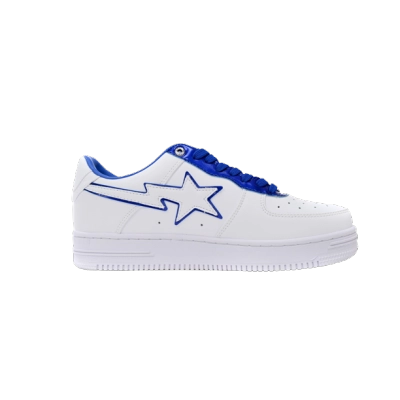 A Bathing Ape Bape Sta Patent Leather White Blue 1J30-191-017/1J30-291-017