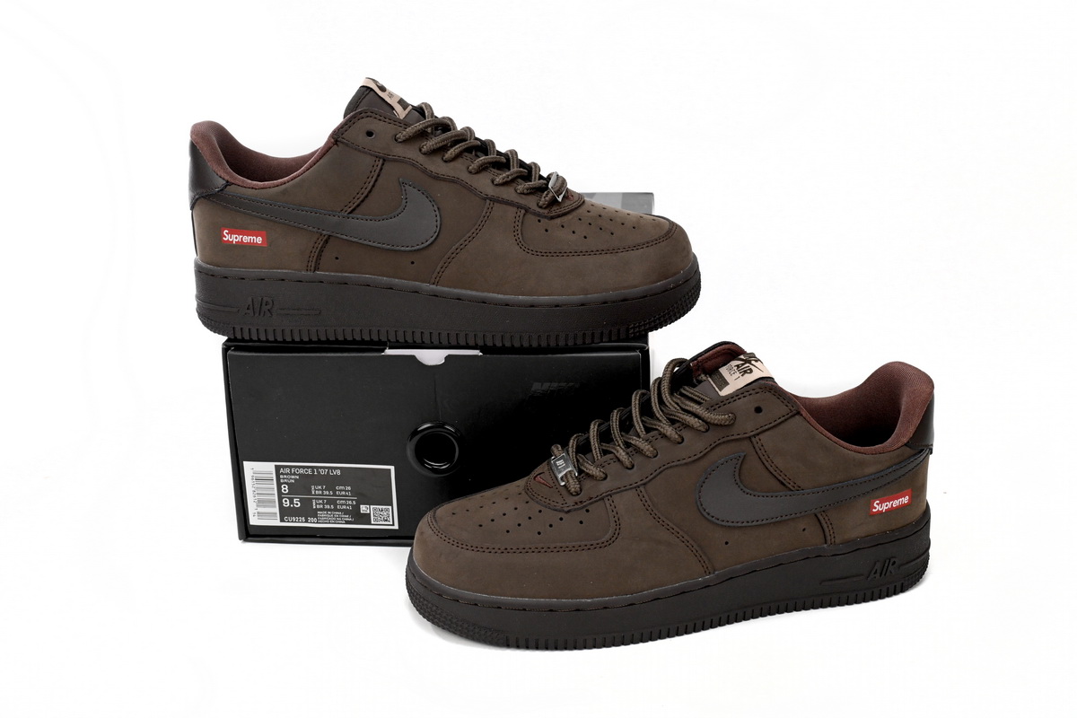 Nike Air Force 1 Low Supreme Baroque Brown CU9225-200