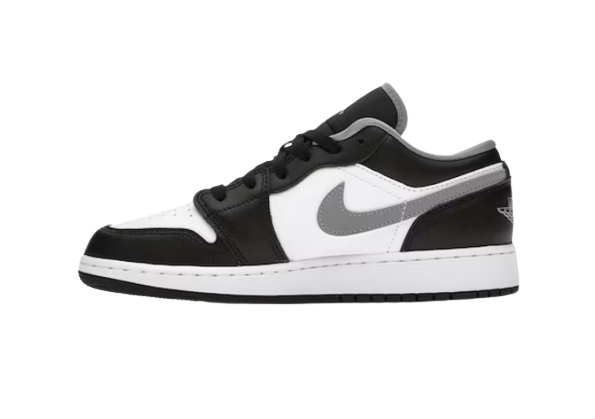  Jordan 1 Low Black White Grey 553558-040