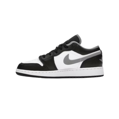  Jordan 1 Low Black White Grey 553558-040