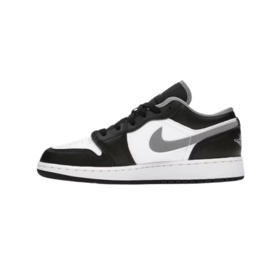  Jordan 1 Low Black White Grey 553558-040