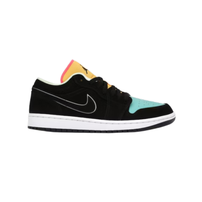 Jordan 1 Low Black Aurora Green Laser Orange CK3022-013