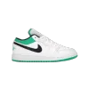 Jordan 1 Low White Lucky Green Tumbled Leather  553560-129
