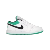 Jordan 1 Low White Lucky Green Tumbled Leather  553560-129