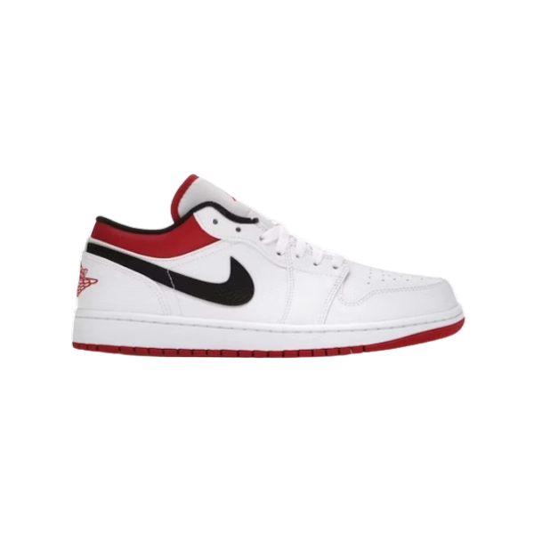 Jordan 1 Low White University Red Black 553558-118