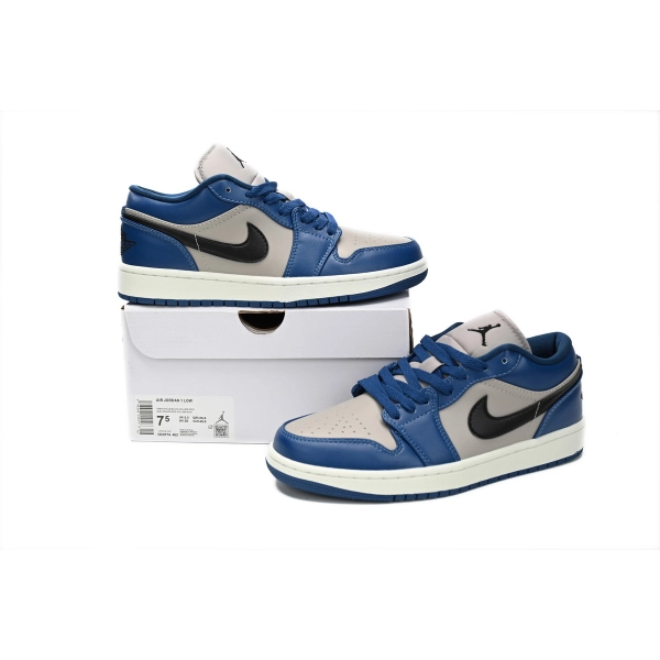 Jordan 1 Low French Blue College Grey DC0774-402
