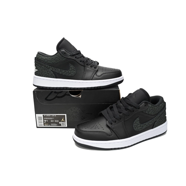Jordan 1 Low SE Black Elephant FB9907-001
