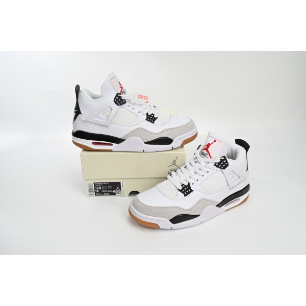 Nike SB x Air Jordan 4 White Black DR5415-100 (Advance Batch)