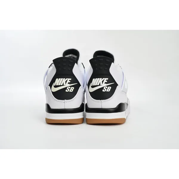 Nike SB x Air Jordan 4 White Black DR5415-100 (Advance Batch)