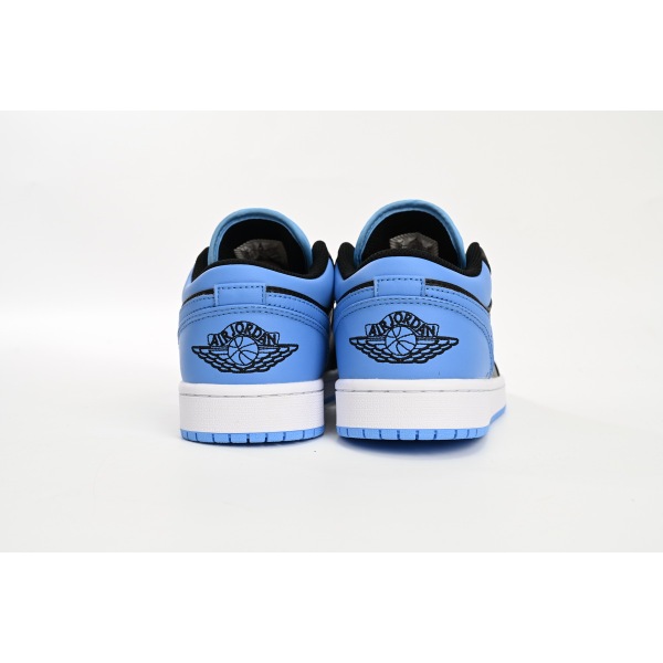 Jordan 1 Low Black University Blue 553558-041