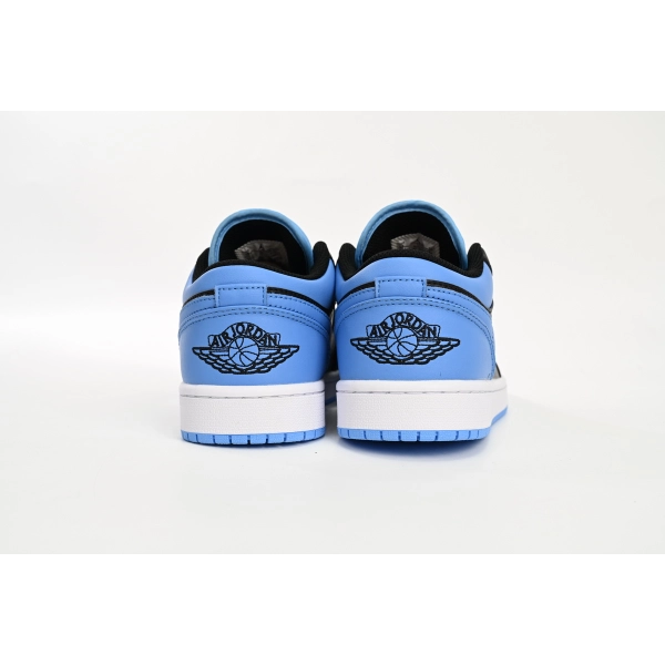 Jordan 1 Low Black University Blue 553558-041