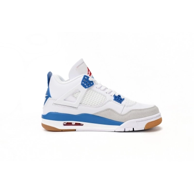 Nike SB x Air Jordan 4 White Blue DR5415-104 (Advance Batch)