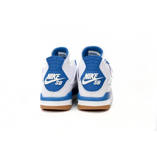 Nike SB x Air Jordan 4 White Blue DR5415-104 (Advance Batch)