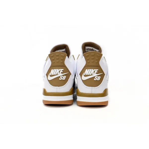 Nike SB x Air Jordan 4 White Brown DR5415-120 (Advance Batch)