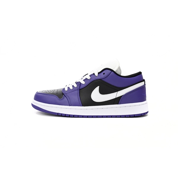 Jordan 1 Low Court Purple Black 553558-501