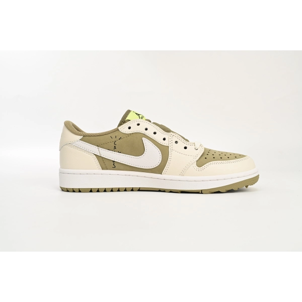 Jordan 1 Retro Low Golf Travis Scott Neutral Olive (PRO Batch) FZ3124-200