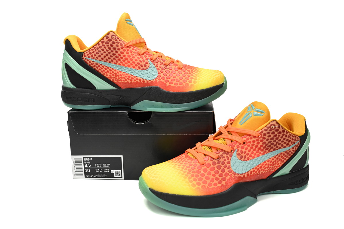 Nike Kobe 6 ASG Orange County Sunset 448693-800