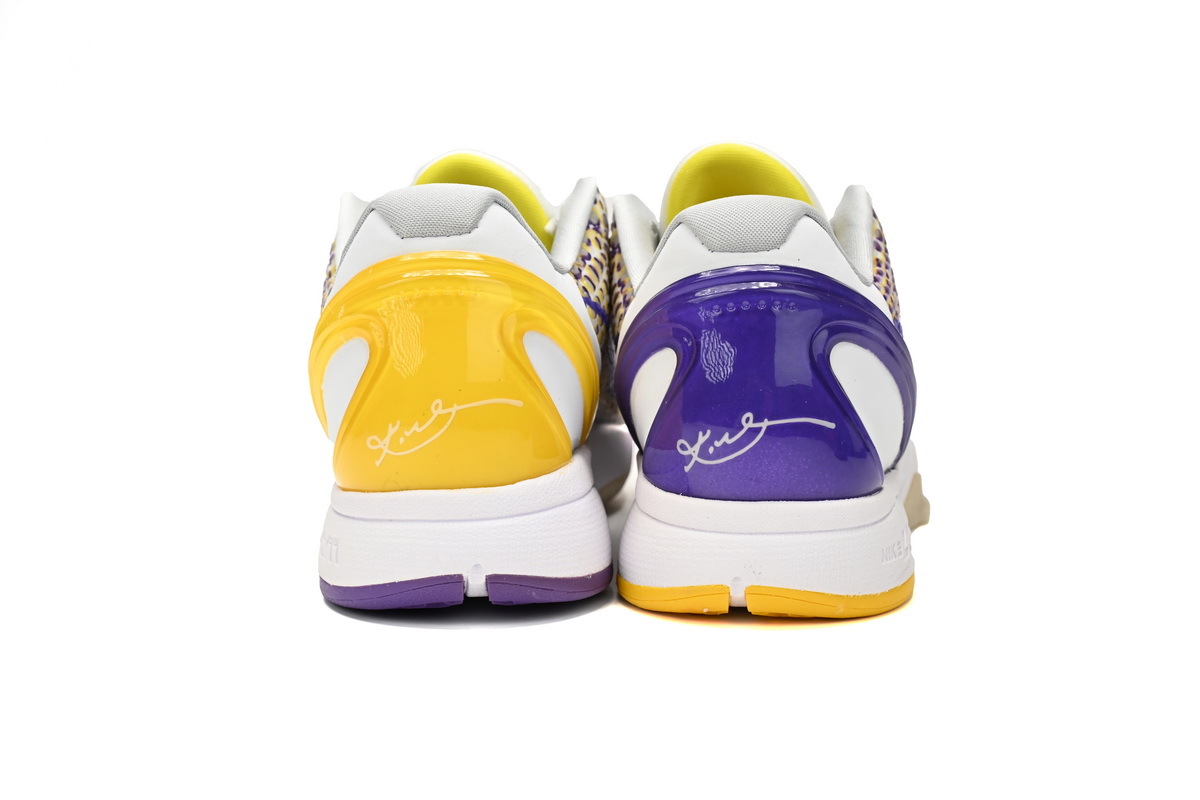 Nike Kobe 6 White Purple Yellow CW2190-105