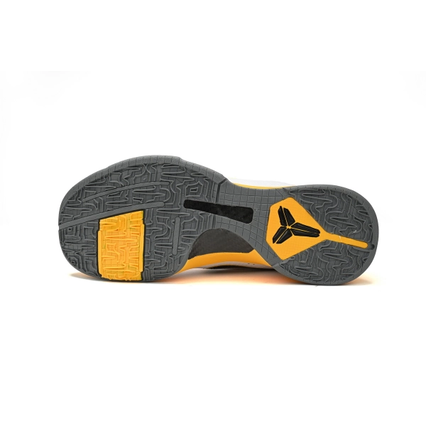 Nike Kobe 5 White Black Yellow 386430-104