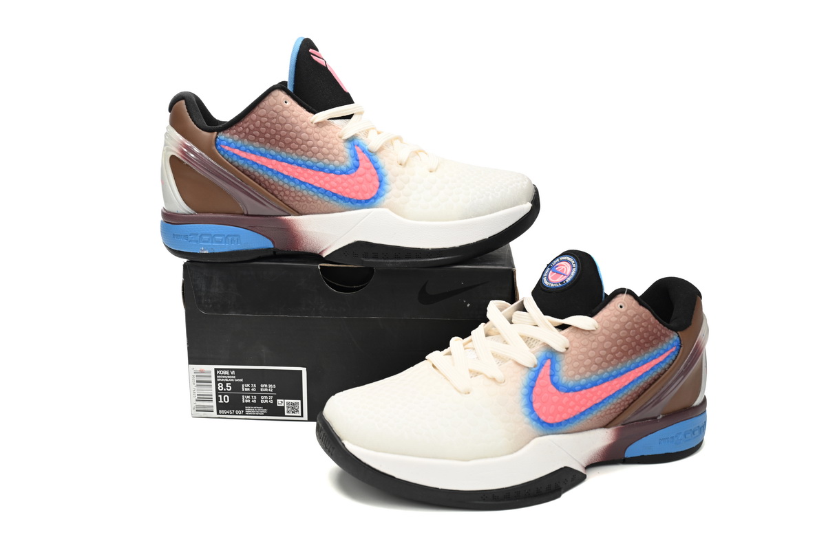 Nike Kobe 6 Brown Red Blue 869457-007