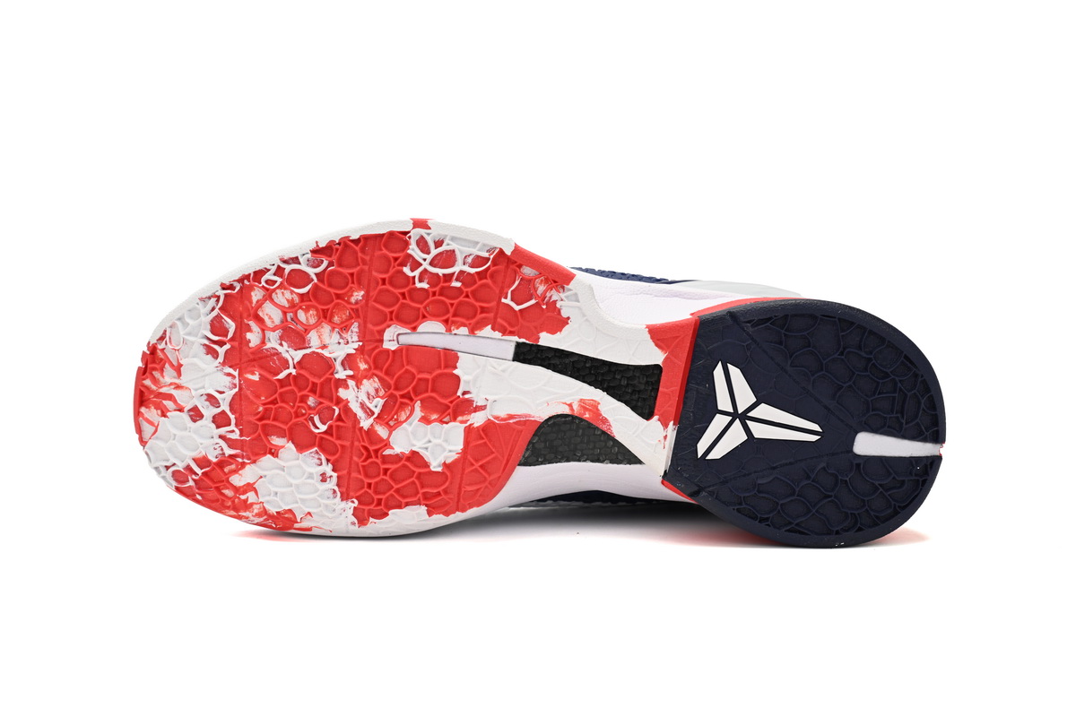 Nike Kobe 6 Protro White Blue Red 436311-003