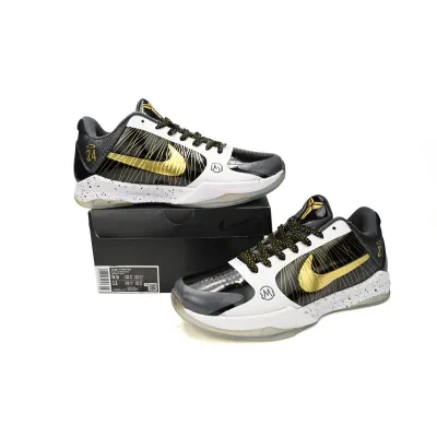 Nike Kobe 5 Protro Black White Gold CD0824-127