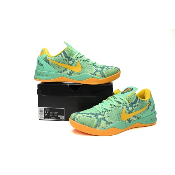 Nike Kobe 8 System Green Glow Laser Orange 555035-304