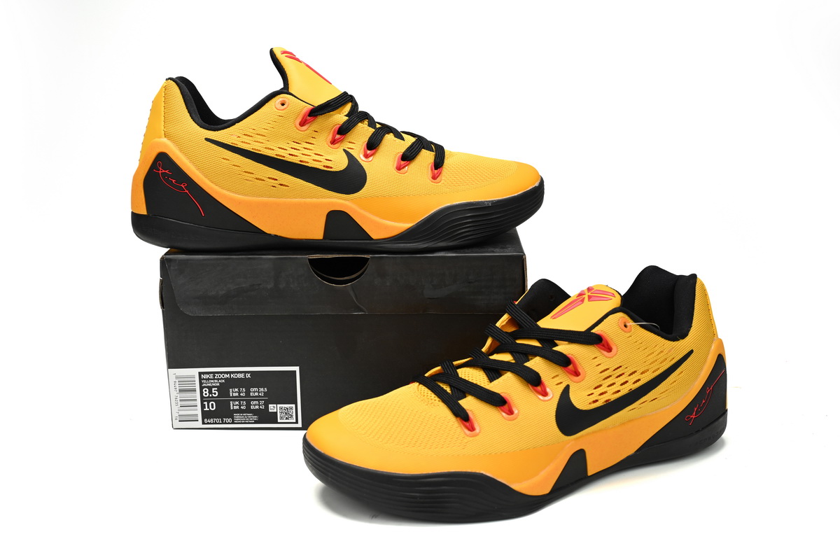 Nike Kobe 9 EM Low Bruce Lee 646701-700