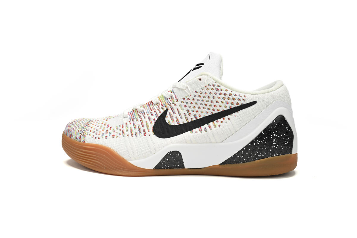 Nike Kobe 9 Elite Premium Low HTM Milan White Multi-Color 698595-109