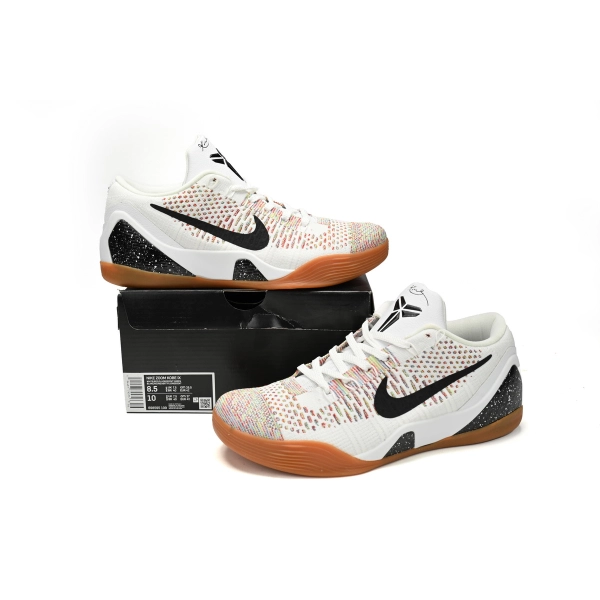 Nike Kobe 9 Elite Premium Low HTM Milan White Multi-Color 698595-109