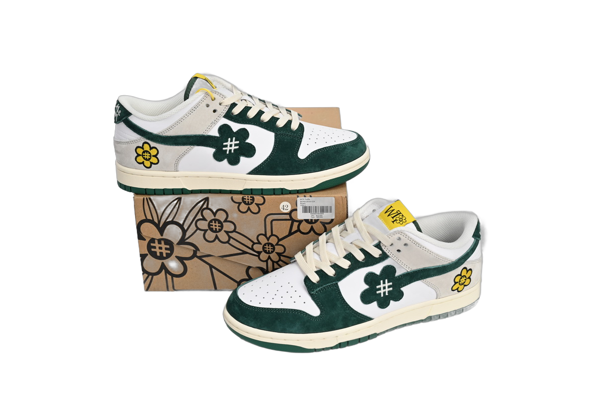 Nike SB Dunk WTP MOSS White Blue WTPS 124-93-034 (LC Batch)