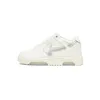 OFF-WHITE Out Of Office OOO Low Tops White Silver OMIA189F 23LEA009 0172