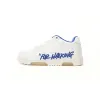 OFF-WHITE Out Of Office OOO Low Tops For Walking White White Dark Blue SS22 OMIA18 9S22LEA00 30145