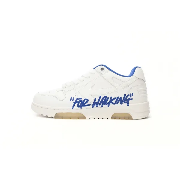 OFF-WHITE Out Of Office OOO Low Tops For Walking White White Dark Blue SS22 OMIA18 9S22LEA00 30145