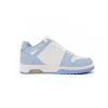 OFF-WHITE OOO Low Out Of Office Calf Leather White Light Blue OMIA189 C99LEA00 10140