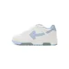 OFF-WHITE Out Of Office OOO 30 MM Low Tops White Light Blue OMIA189 C99LEA00 10145