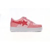 A Bathing Ape Bape Sta Low Pink Paint Leather 1H2-019-1046 