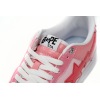 A Bathing Ape Bape Sta Low Pink Paint Leather 1H2-019-1046 