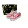 A Bathing Ape Bape Sta Low Pink Paint Leather 1H2-019-1046 