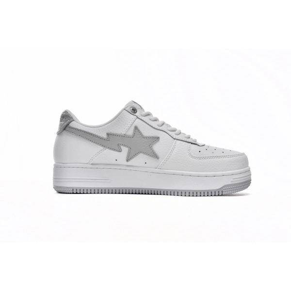 A Bathing Ape Bape Sta Low White Grey 1H73-191-921 