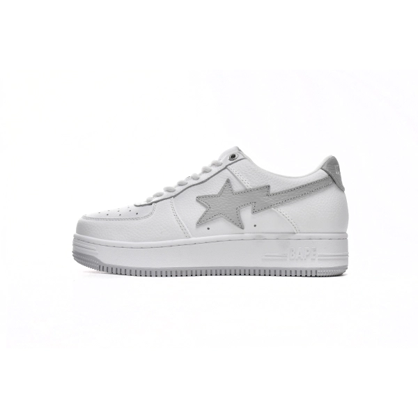 A Bathing Ape Bape Sta Low White Grey 1H73-191-921 