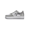 A Bathing Ape Bape Sta Low White Grey Mirror Surface 1H73-192-922 