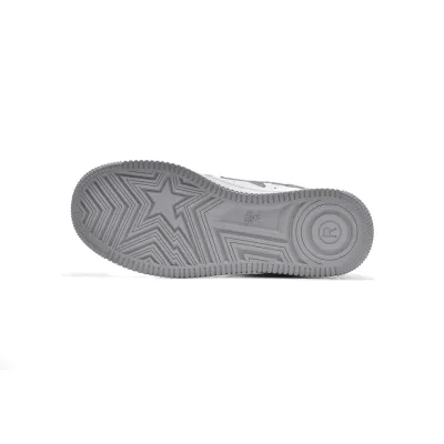 A Bathing Ape Bape Sta Low White Grey Mirror Surface 1H73-192-922 