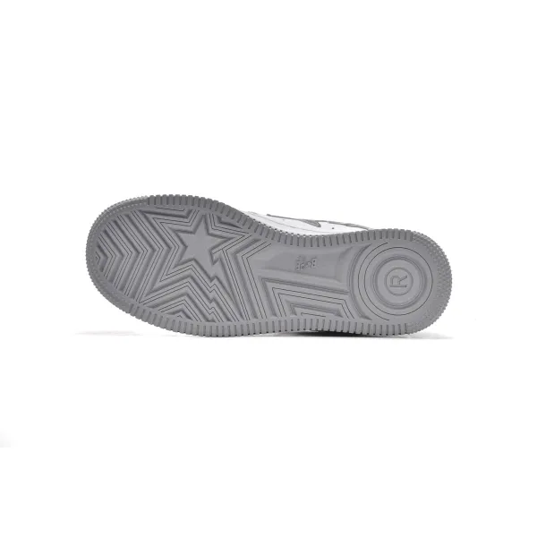 A Bathing Ape Bape Sta Low White Grey Mirror Surface 1H73-192-922 