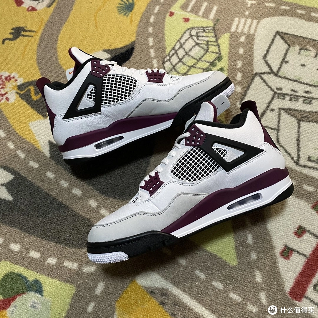 Air  jordan 4 psg reps Paris de Paris Bordeaux White Purple