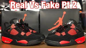The collision and inheritance between the classic Jordan 4 red thunder reps.