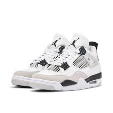 Black and white Jordan 4 military black reps minimalist and modern