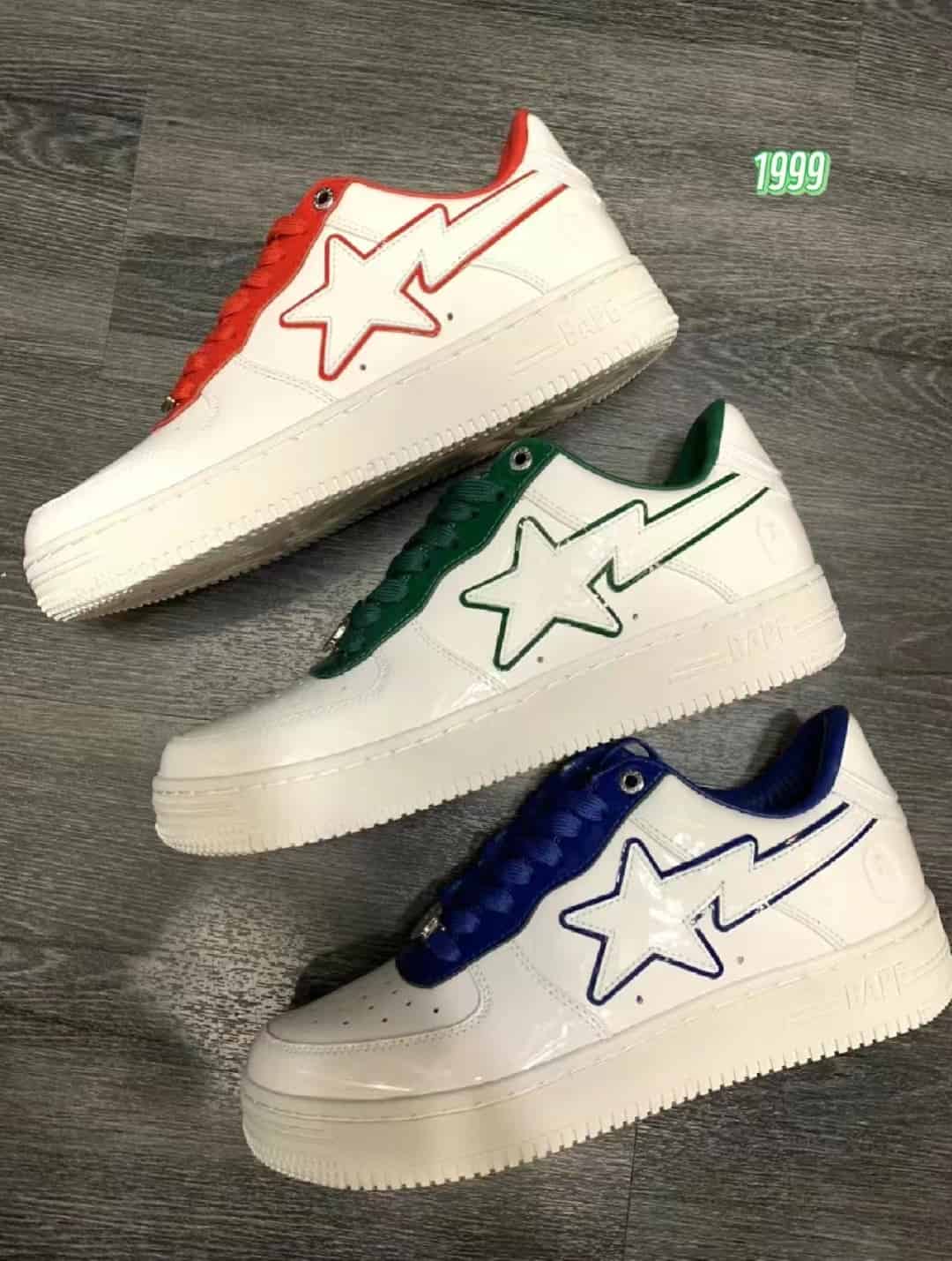 Bape Sta Patent Leather White Blue Reps: A Fusion of Style and Substance