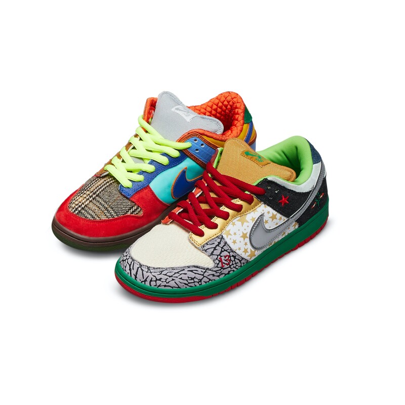 Nike Nike Dunk Low Pro SB 'What The Dunk' Designed By James Arizumi 滑板鞋, 設計  Available For Immediate Sale At Sotheby's